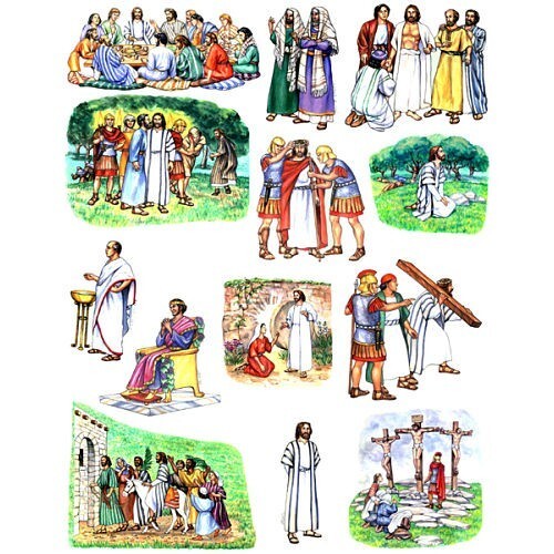 Crucifixion jesus bible felt - crucifixion,